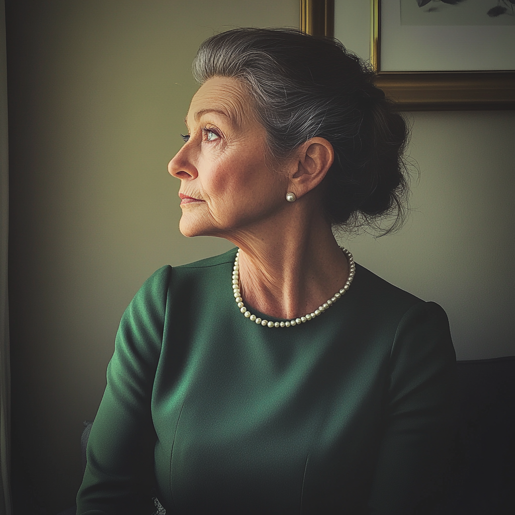 A side profile of an older woman | Source: no source