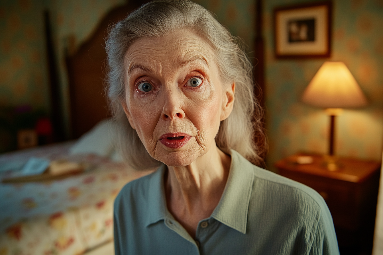 An older woman looking straight ahead | Source: no source
