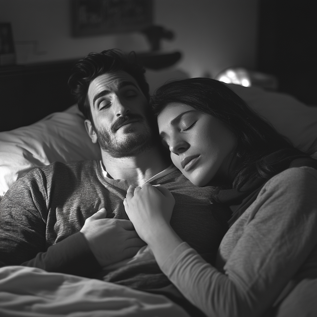 A man and woman sleeping | Source: no source