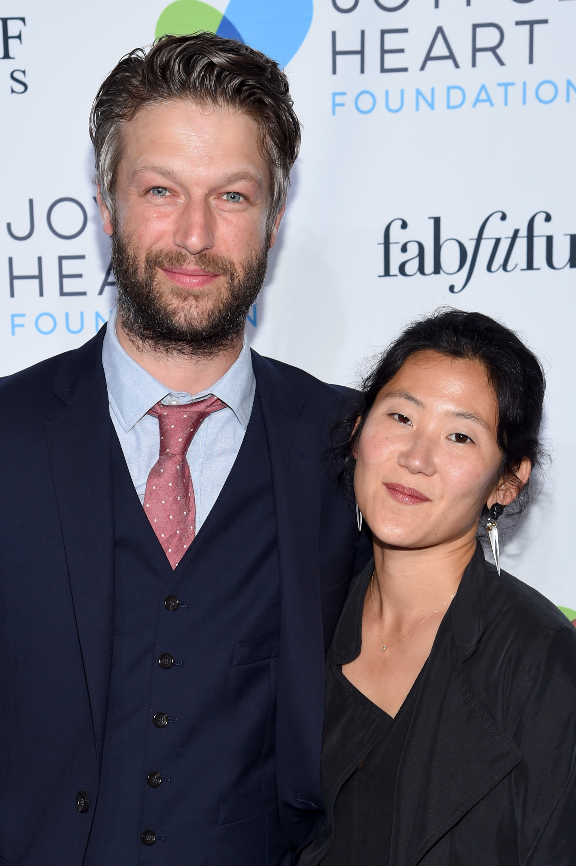 Peter Scanavino and Lisha Bai at The Joyful Revolution Gala on May 22, 2017, in New York. | Source: Getty Images