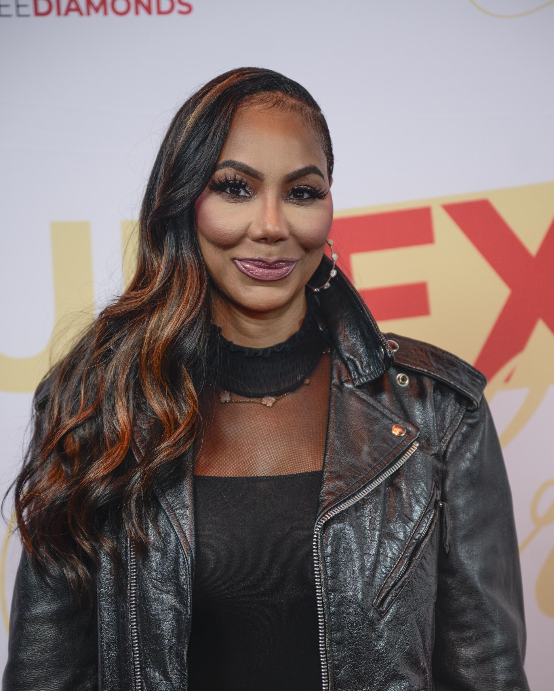 Tamar Braxton at the Atlanta premiere of "Unexpected Christmas" in Georgia on October 28, 2025. | Source: Getty Images