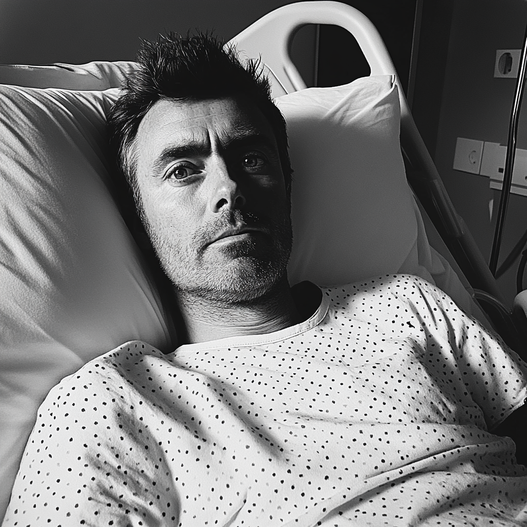 A man in a hospital bed | Source: No source