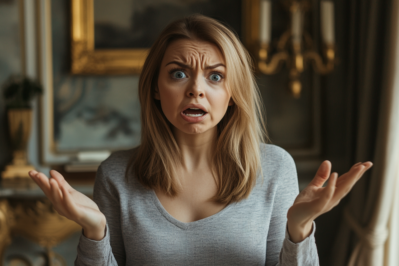 A woman gesturing angrily | Source: No source