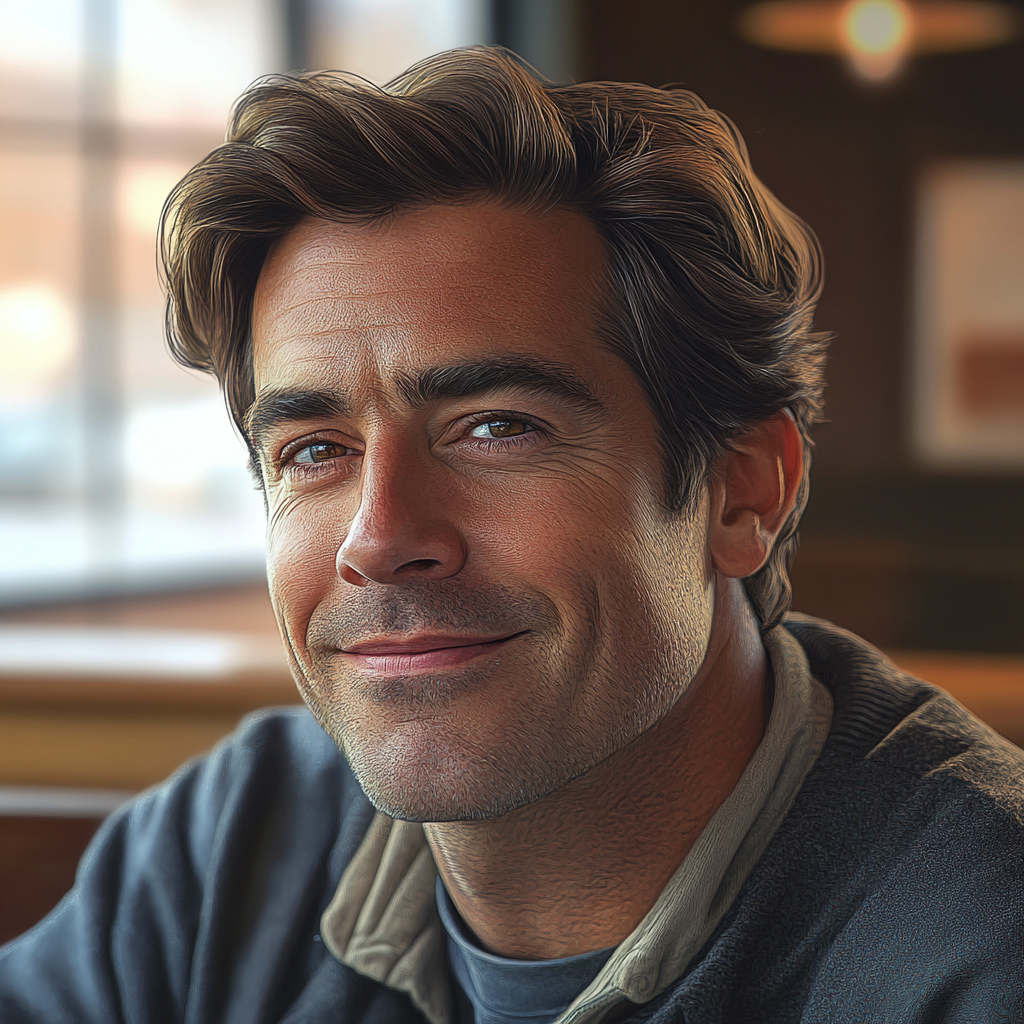 A handsome man smiling | Source: no source