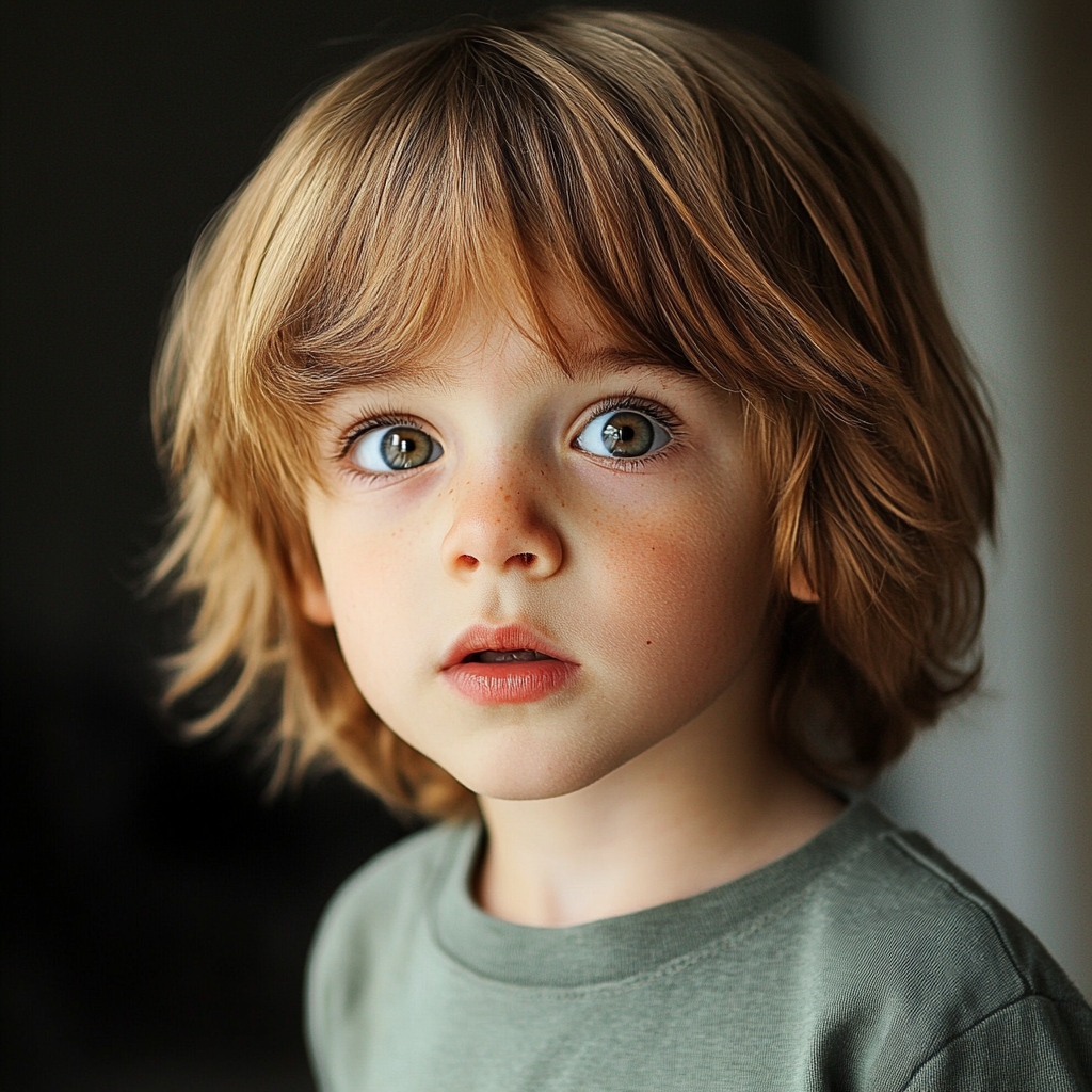 A scared little boy | Source: No source