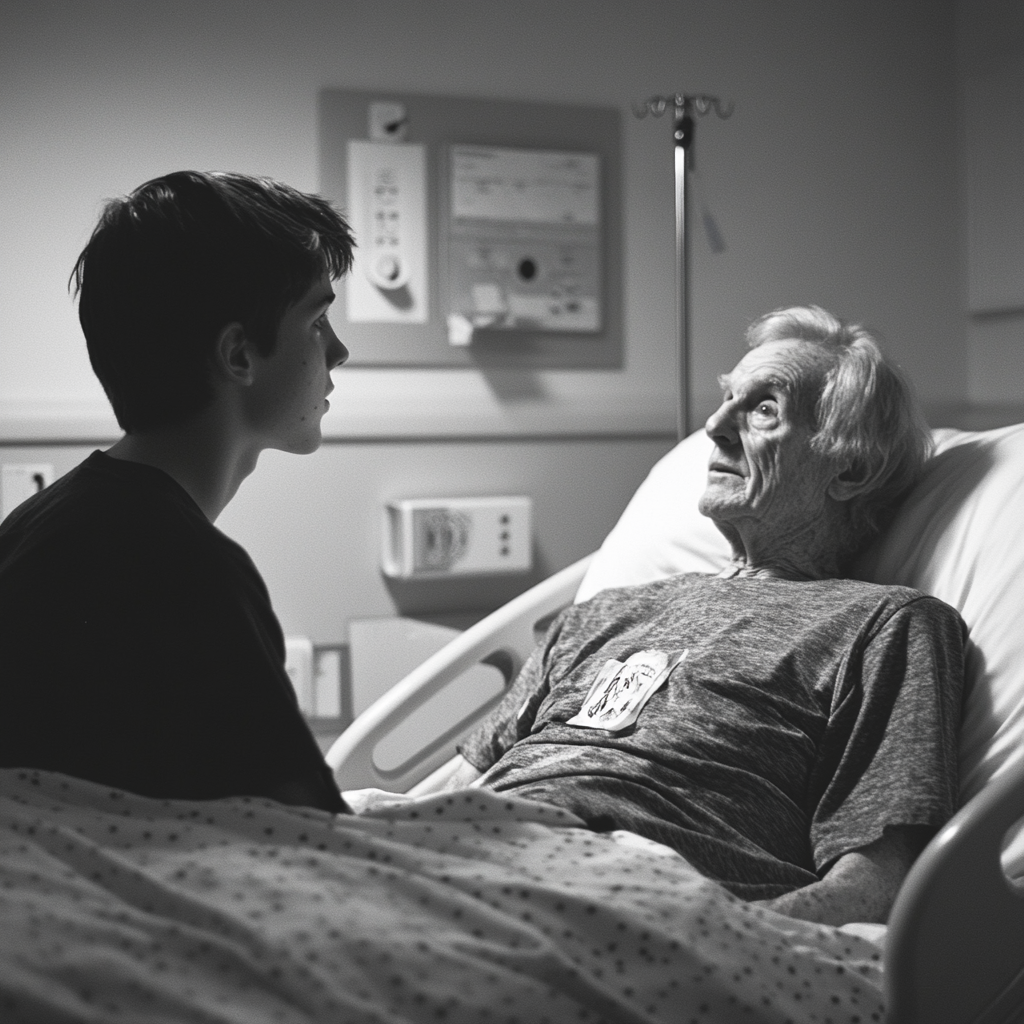 A young man talking to his father | Source: no source