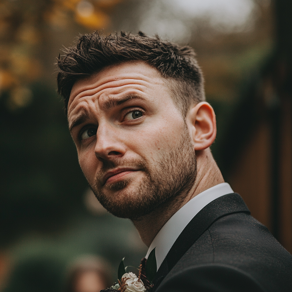 An unsure groom at a wedding | Source: no source