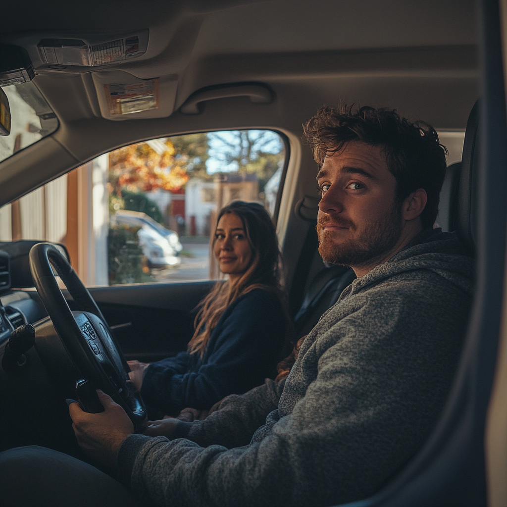 Couple in a car | Source: No source