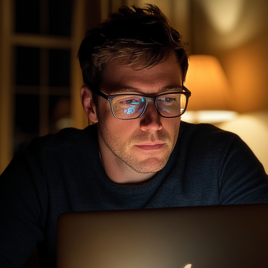 A man using his laptop | Source: no source