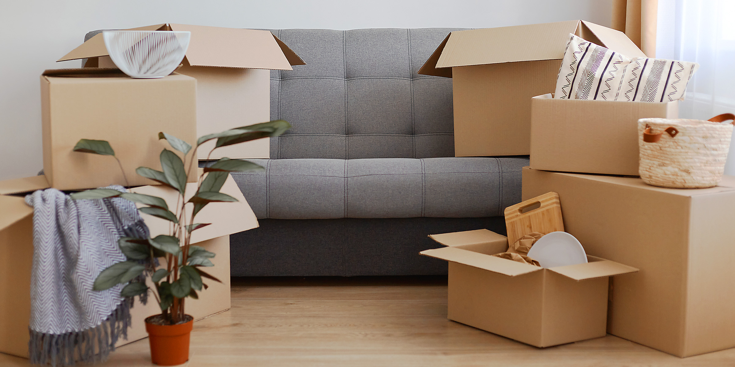 Boxes in a house | Source: Shutterstock