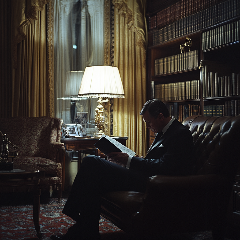 A lawyer reading a will | Source: no source