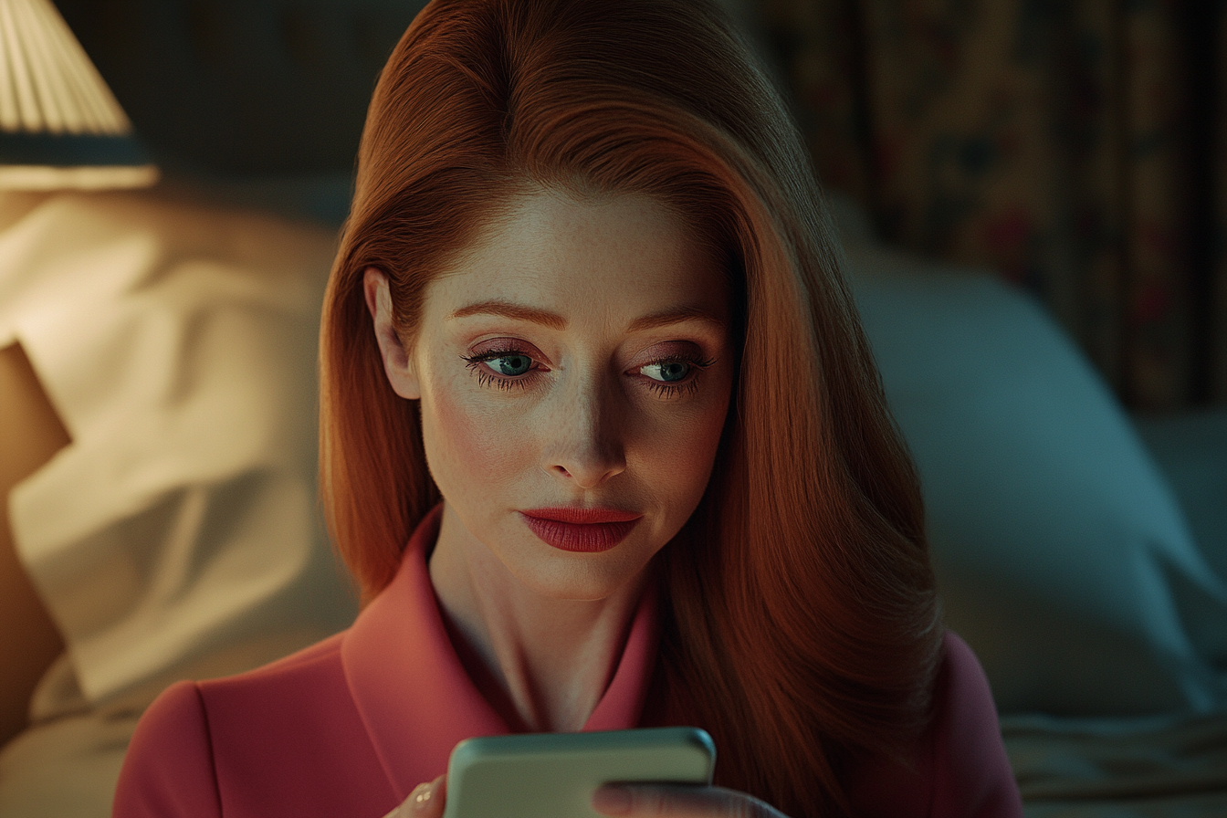 A woman thinking while holding her phone | Source: no source