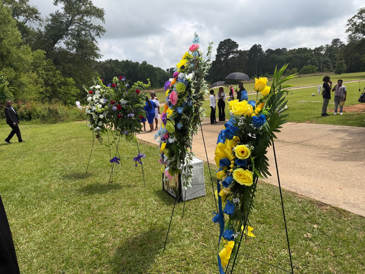 A photo from the burial services for the "Eternal 8," held on May 9, 2026 in Shreveport, Louisiana. | Source: Facebook/KSLA News 12