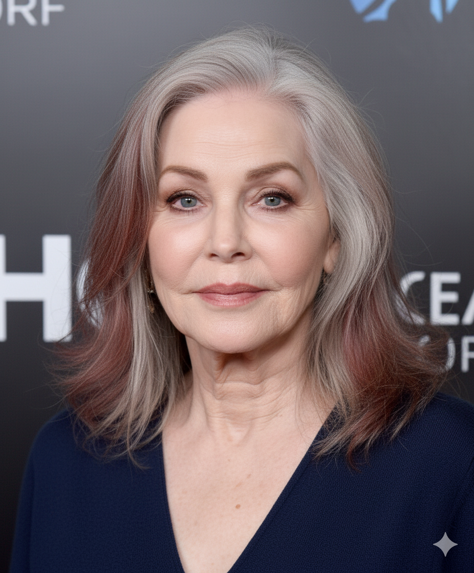 What Priscilla Presley would've looked like without her botched surgery at roughly the same event as above | Source: Gemini