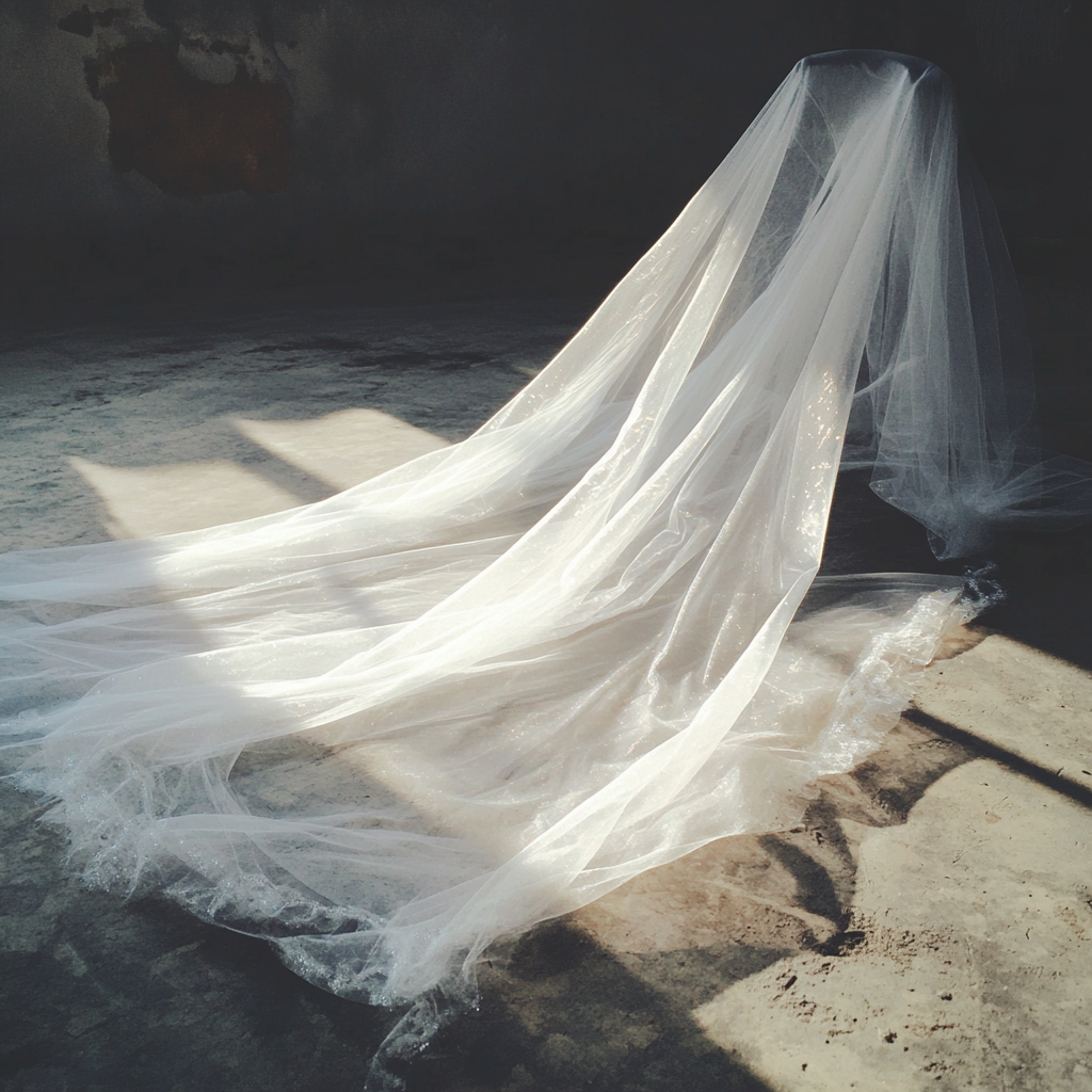 A fallen bridal veil | Source: No source