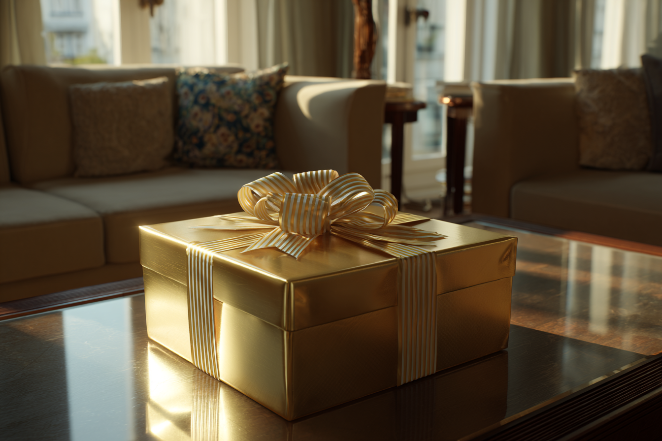 A box on a table | Source: no source