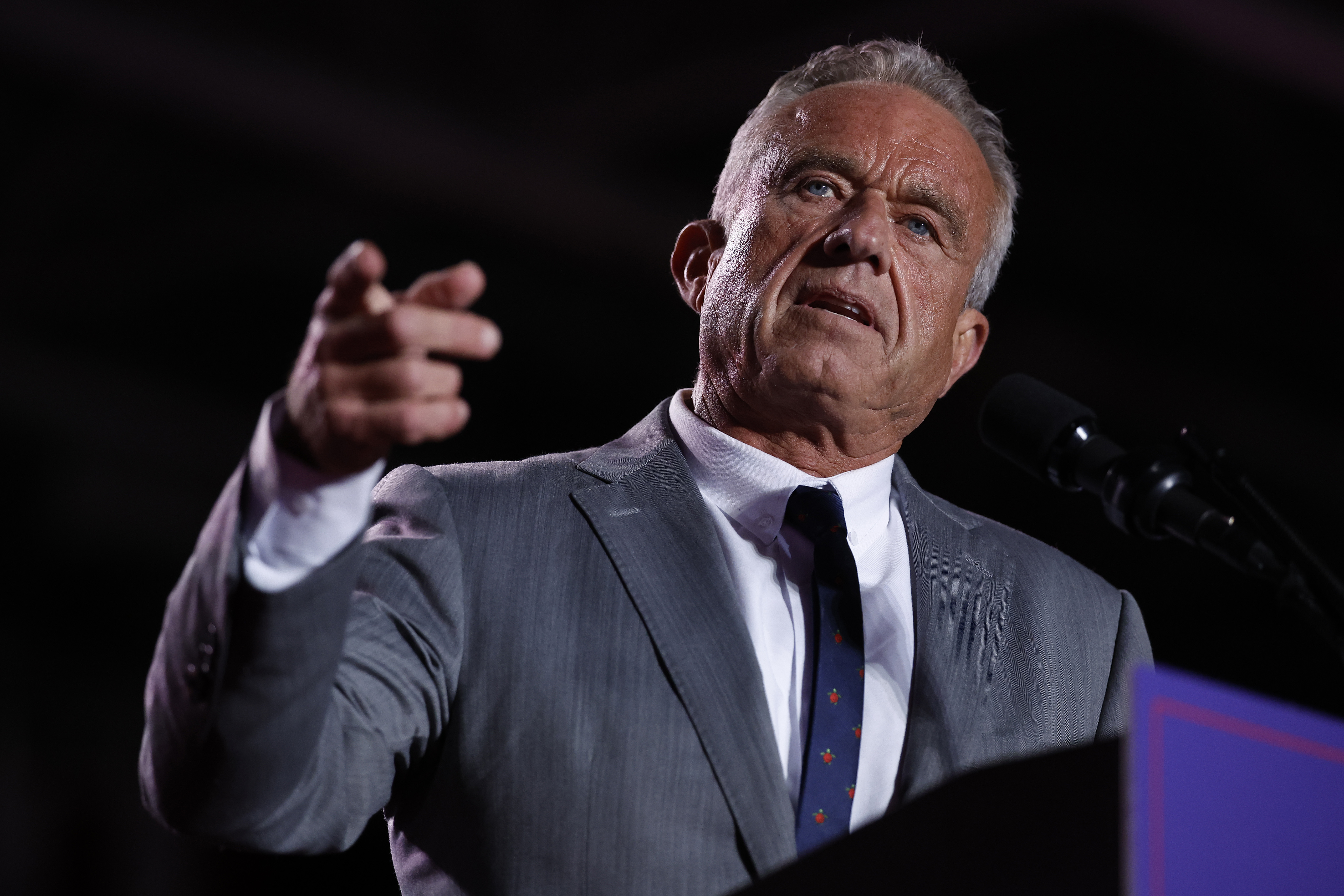 Robert F. Kennedy Jr. speaks during a campaign rally for Donald Trump on November 1, 2024 | Source: Getty Images