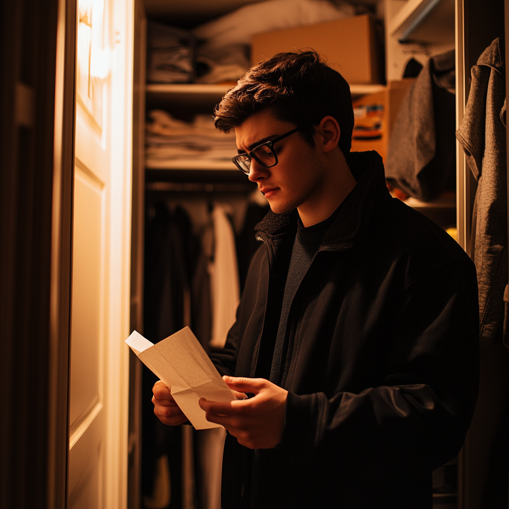 A man holding a letter | Source: no source