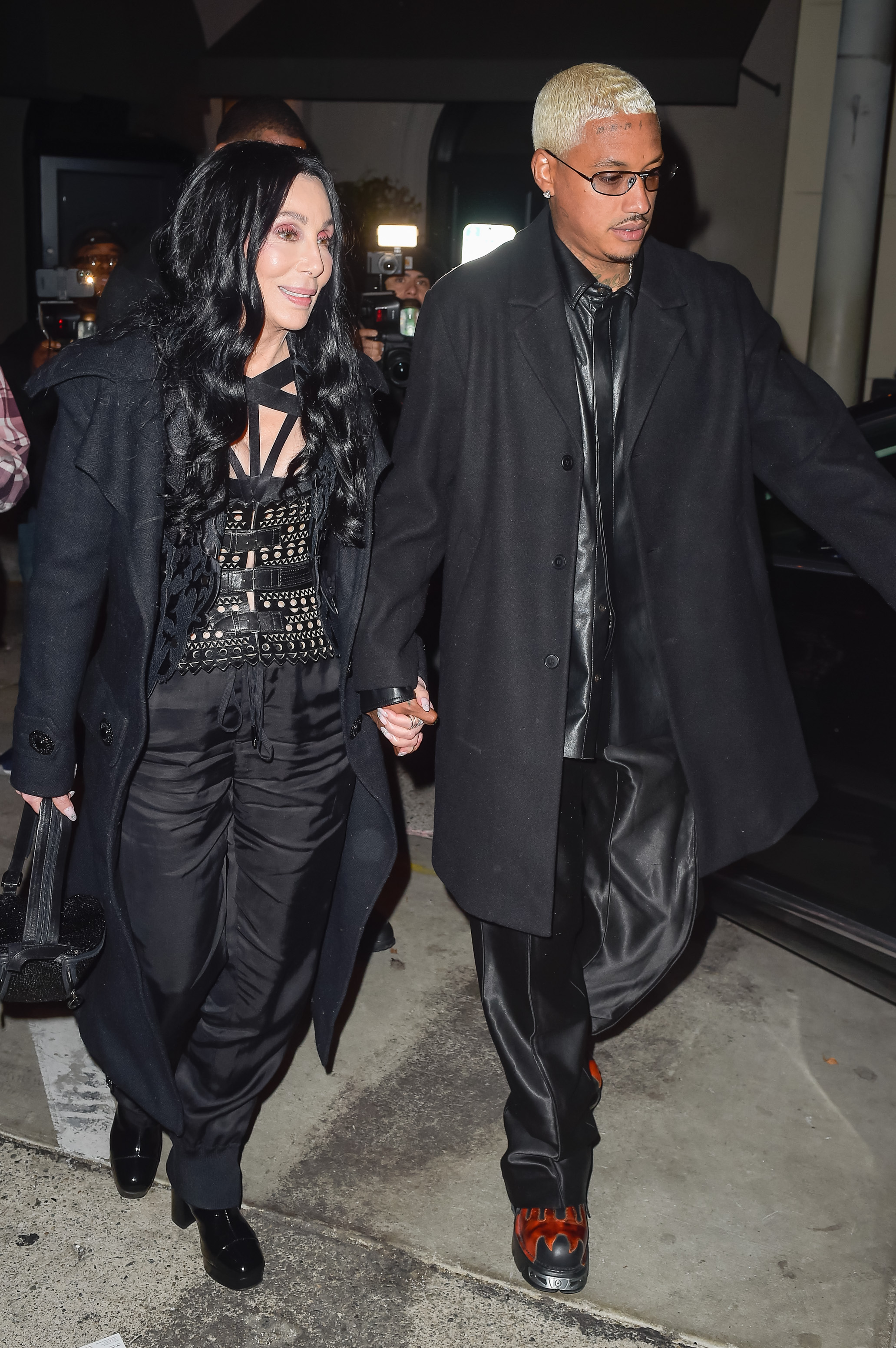 Cher with her boyfriend, Alexander Edwards, are seen on November 2, 2022 | Source: Getty Images