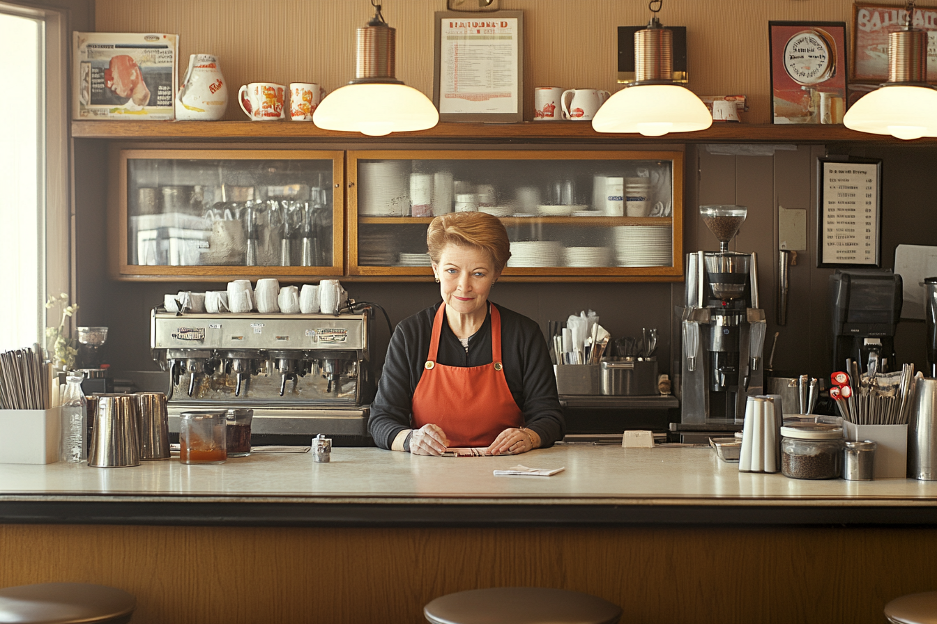 A mature woman working in a diner | Source: No source