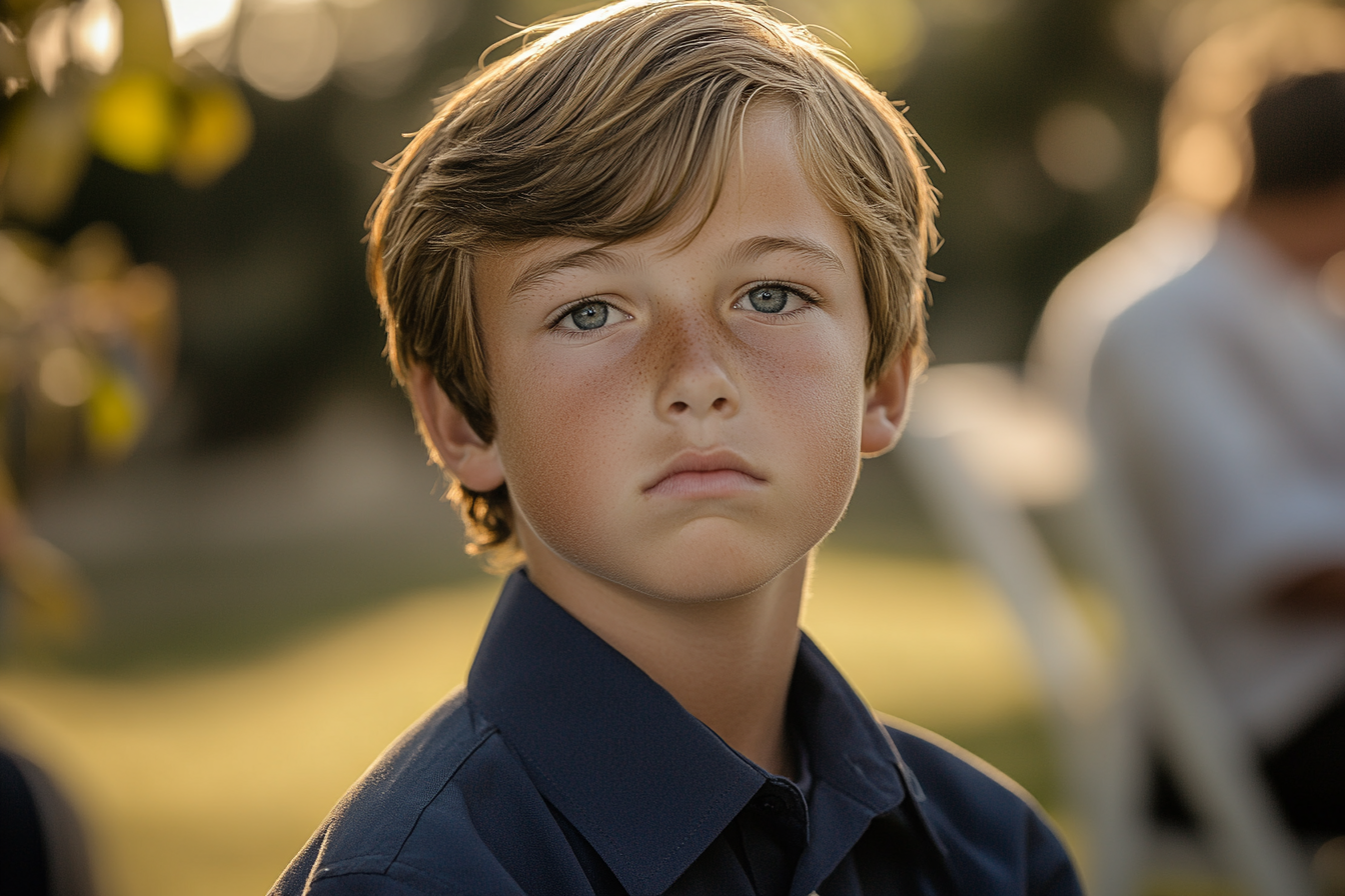 A boy at his father's wedding | Source: no source
