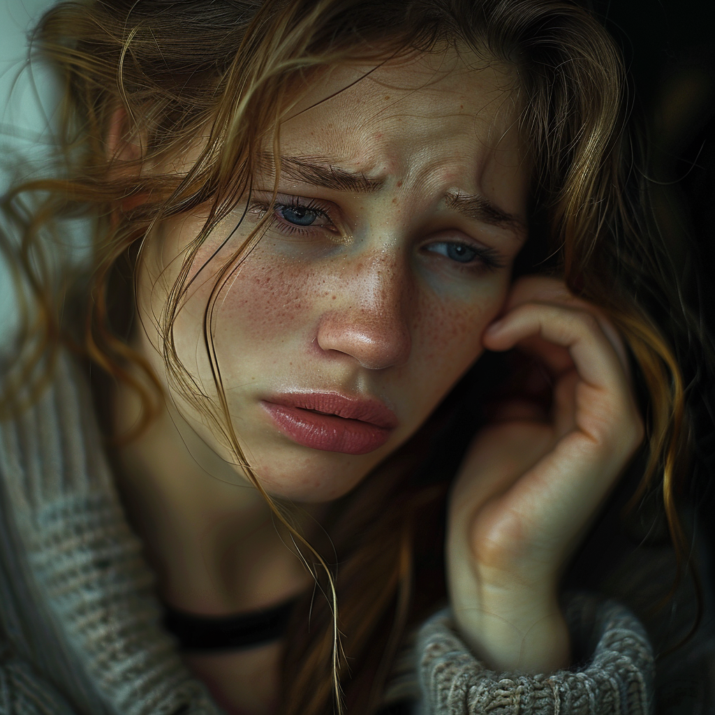 A distressed woman | Source: No source