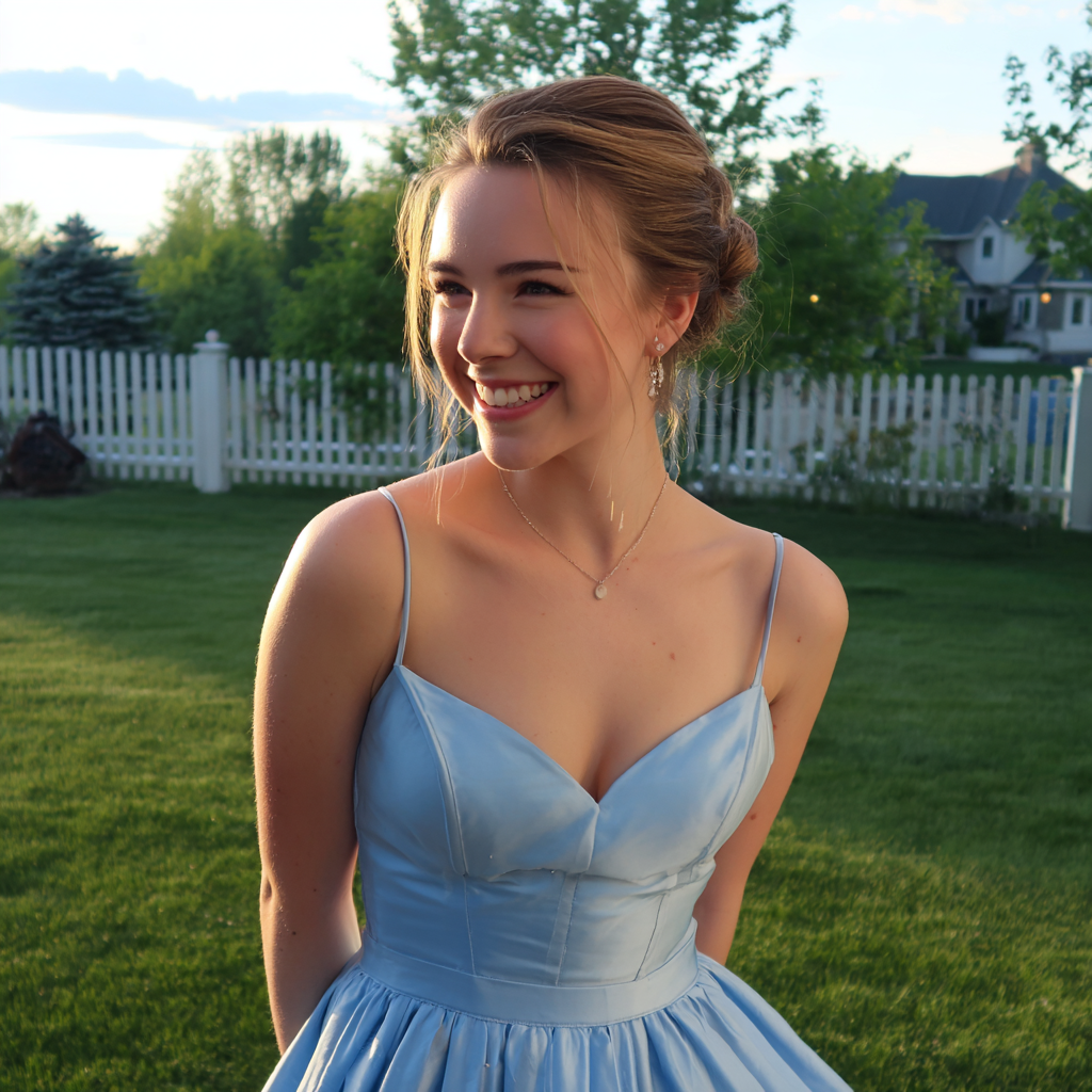 A smiling teenage girl | Source: No source