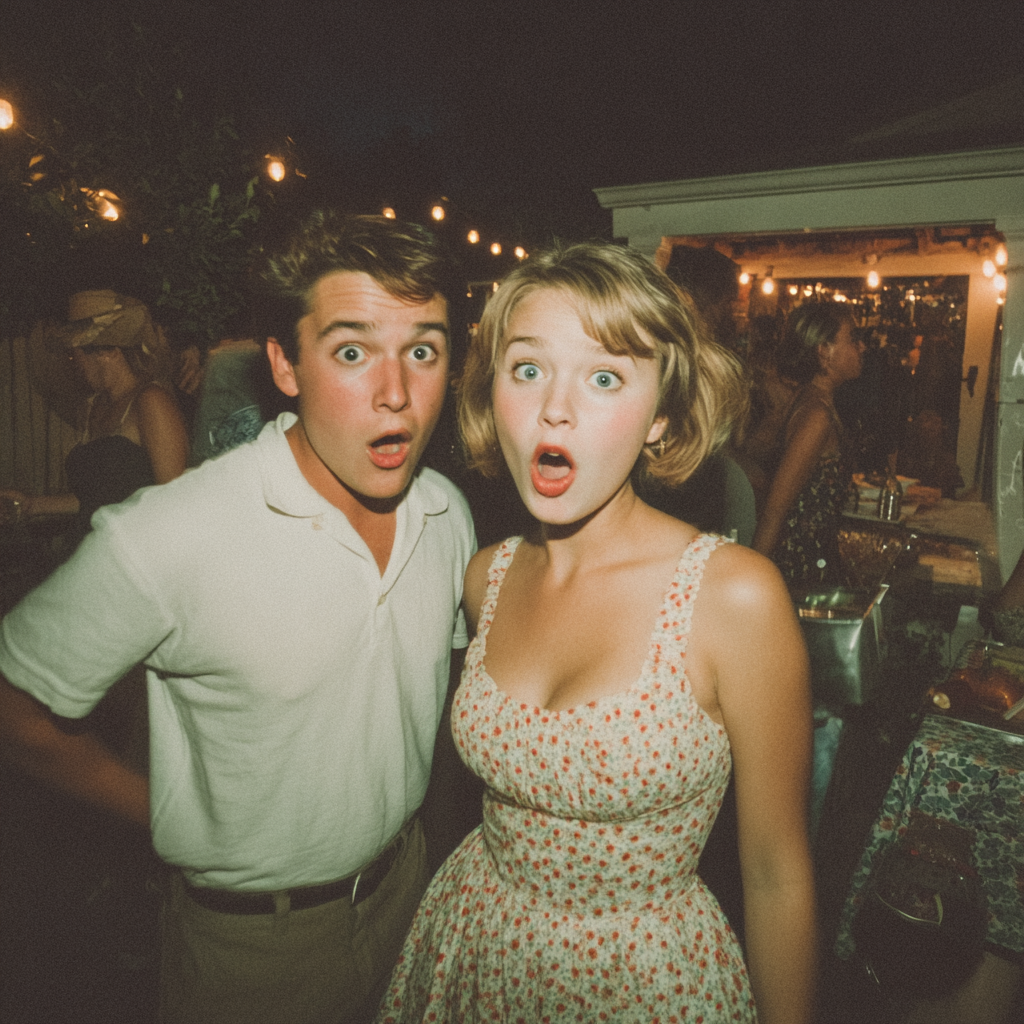 Shocked guests at a party | Source: no source