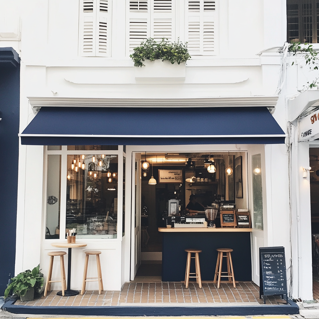 The exterior of a cute coffee shop | Source: No source