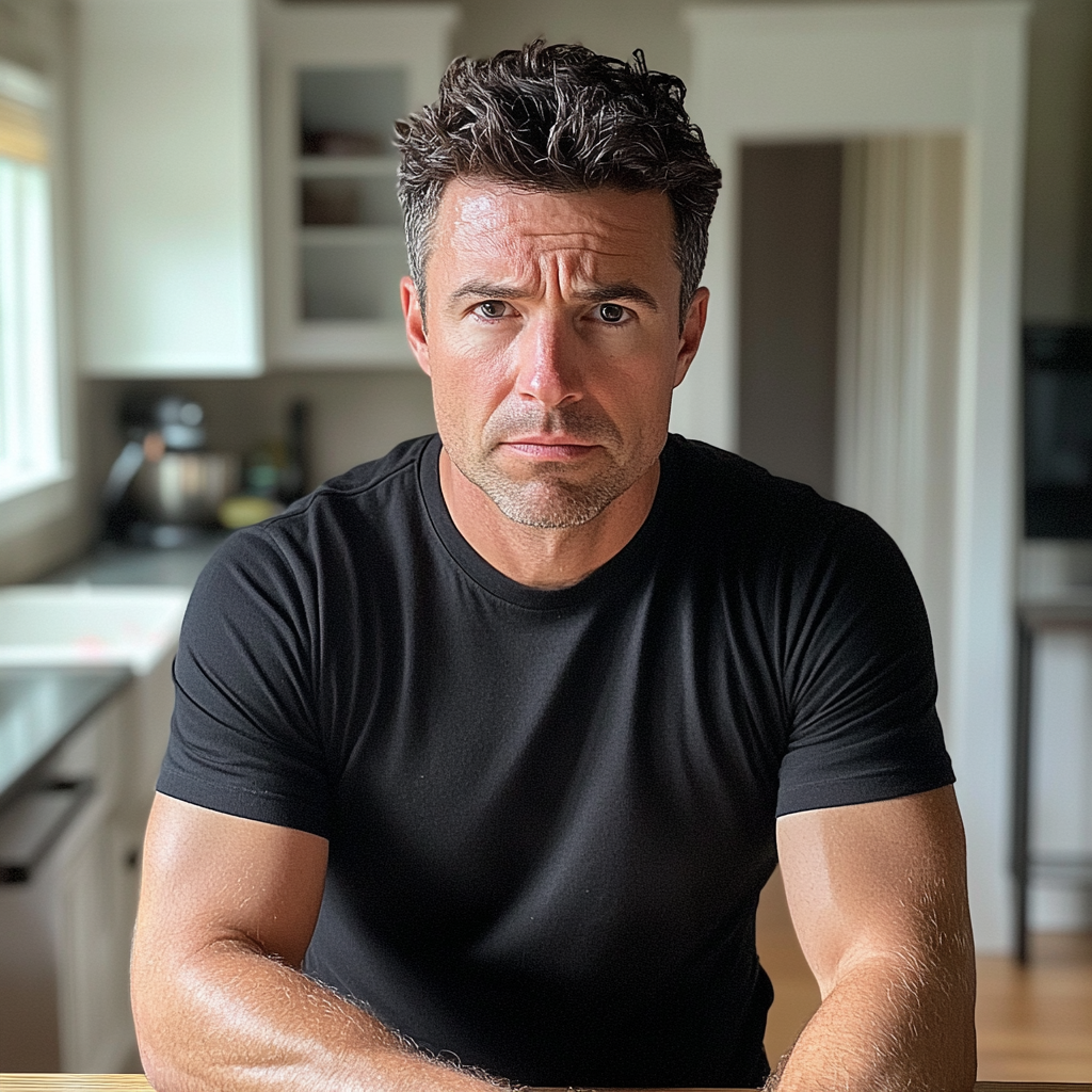 A man standing at a kitchen table | Source: no source