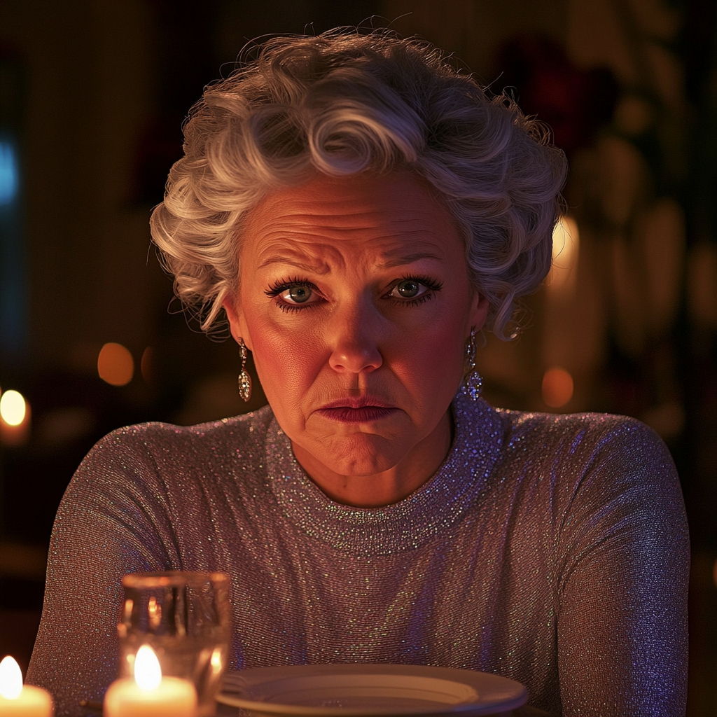 A senior woman grimly staring at someone | Source: No source