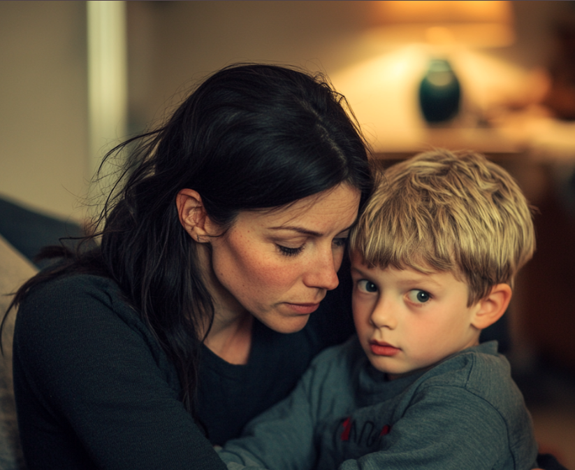 A woman holding her son | Source: No source