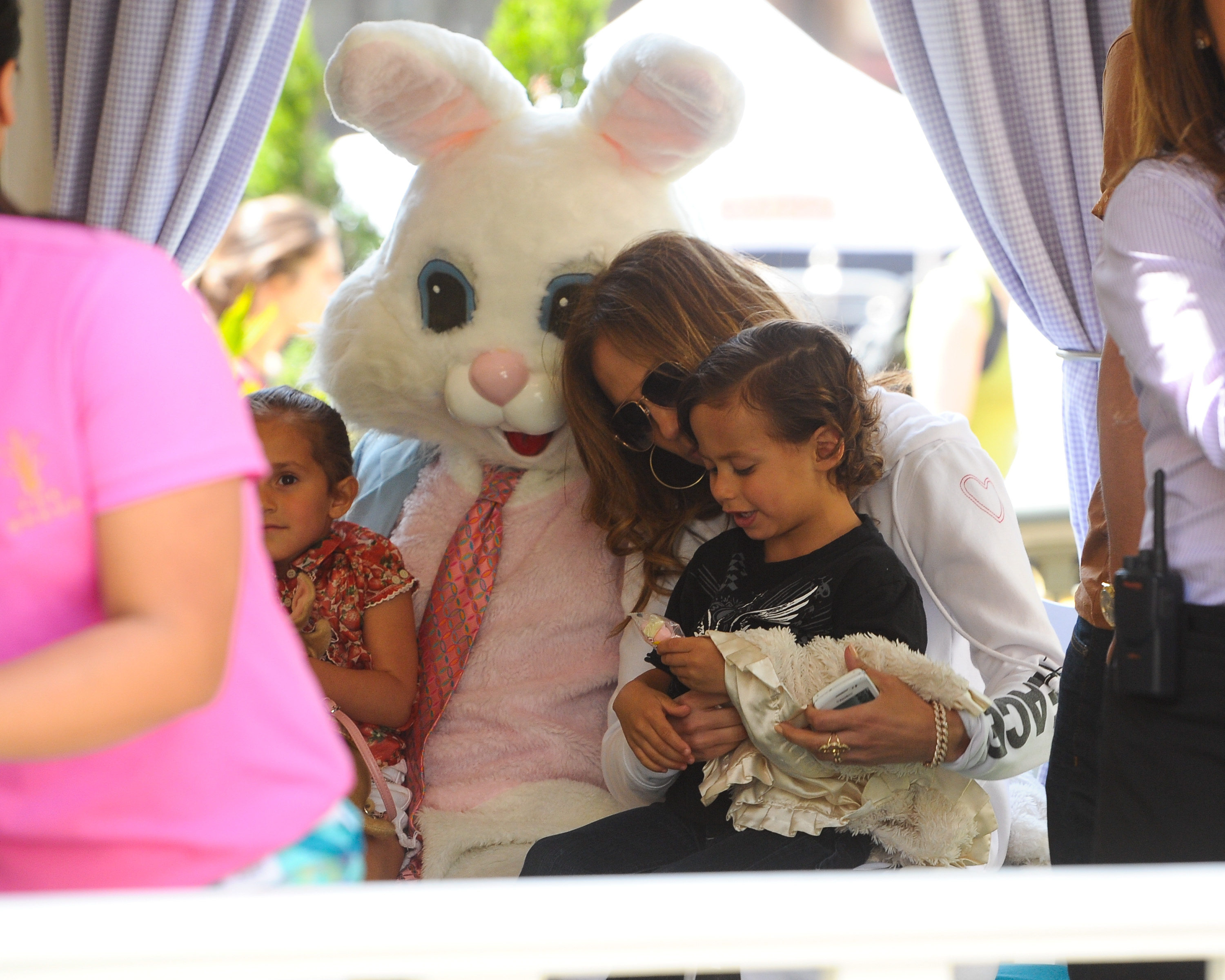 Jennifer Lopez and Maximilian David Muniz visit The Grove on April 5, 2012 | Source: Getty Images