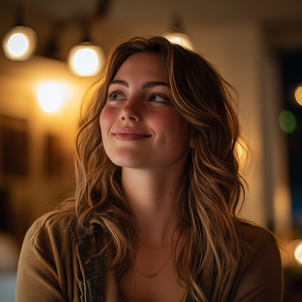 A woman looks with understanding and warmth at someone | Source: No source