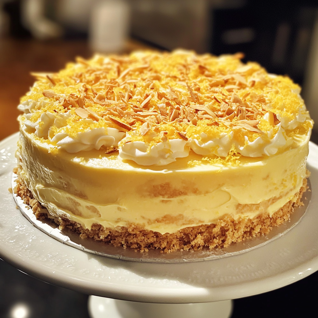 A cake on a platter | Source: No source