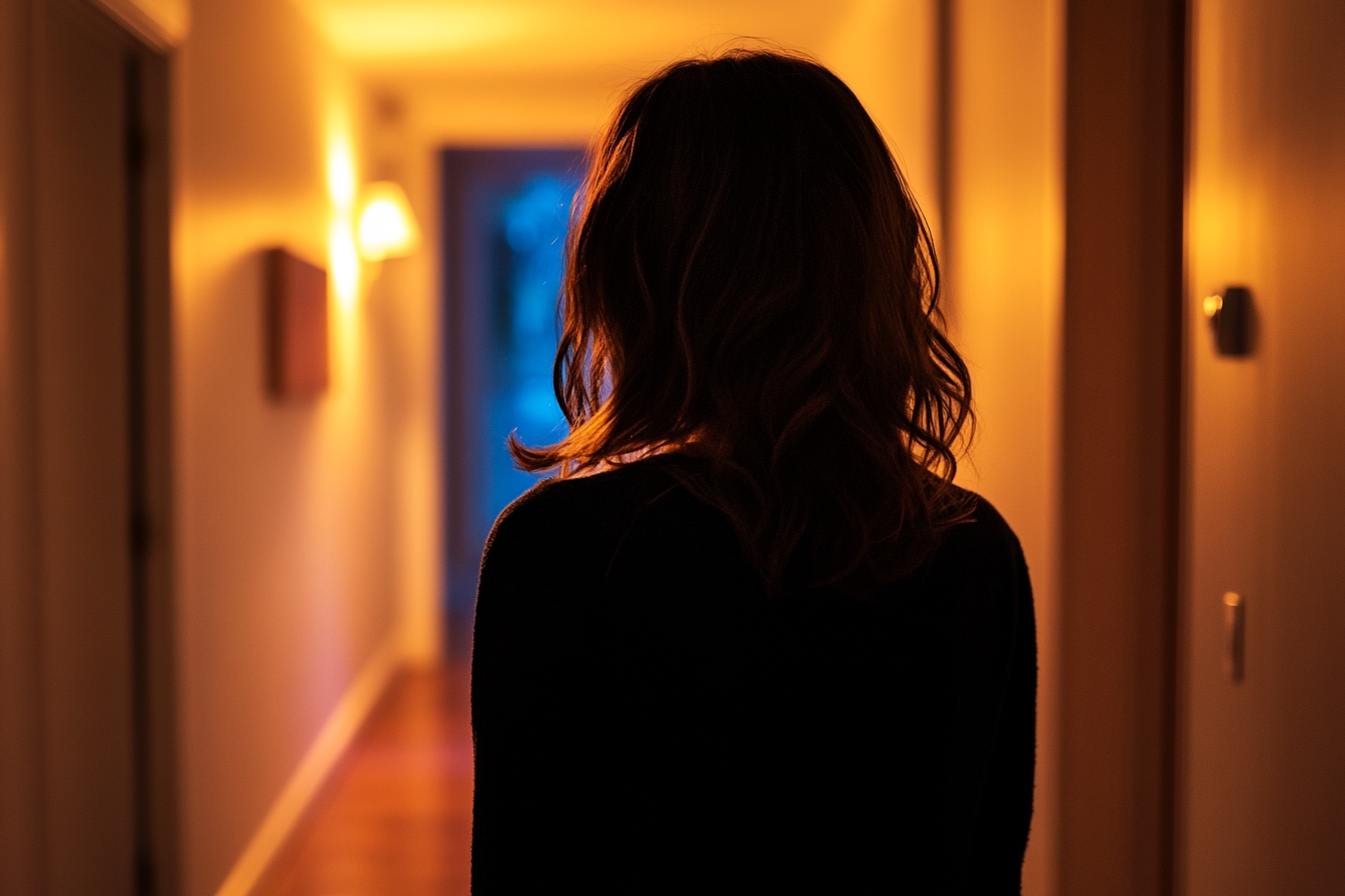 A woman standing in the hallway | Source: no source