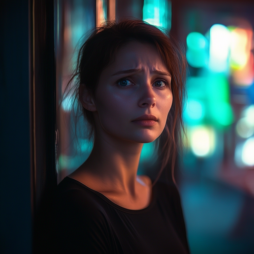 An upset woman looking straight ahead | Source: No source