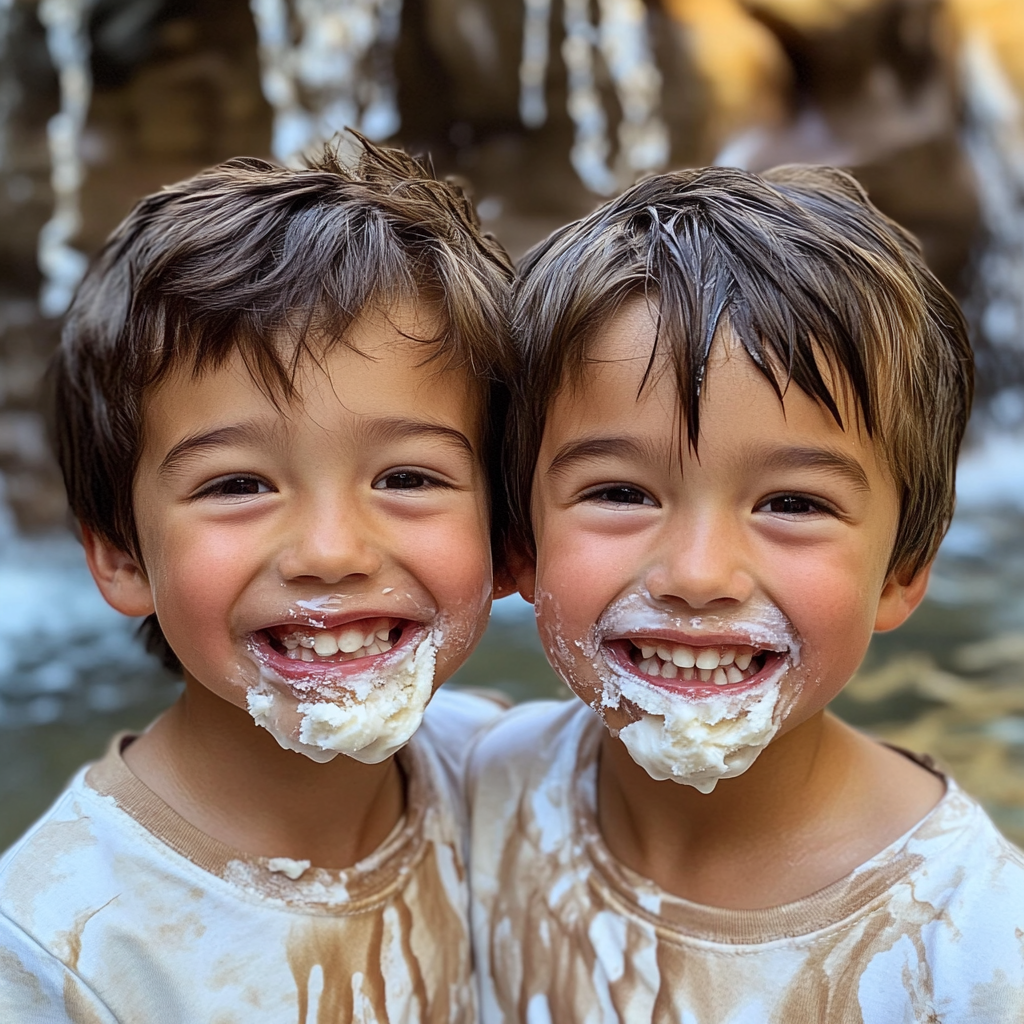 Smiling twin boys | Source: No source