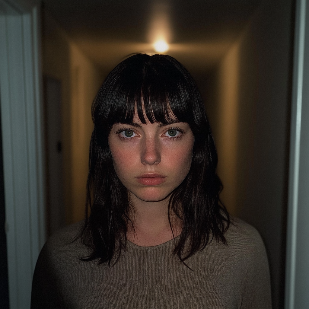 An expressionless woman | Source: No source