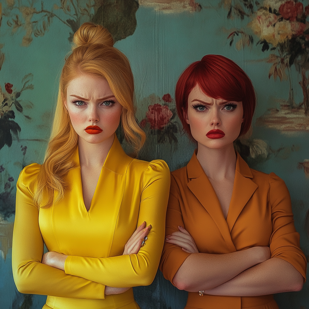 Two angry women in a nursery | Source: No source