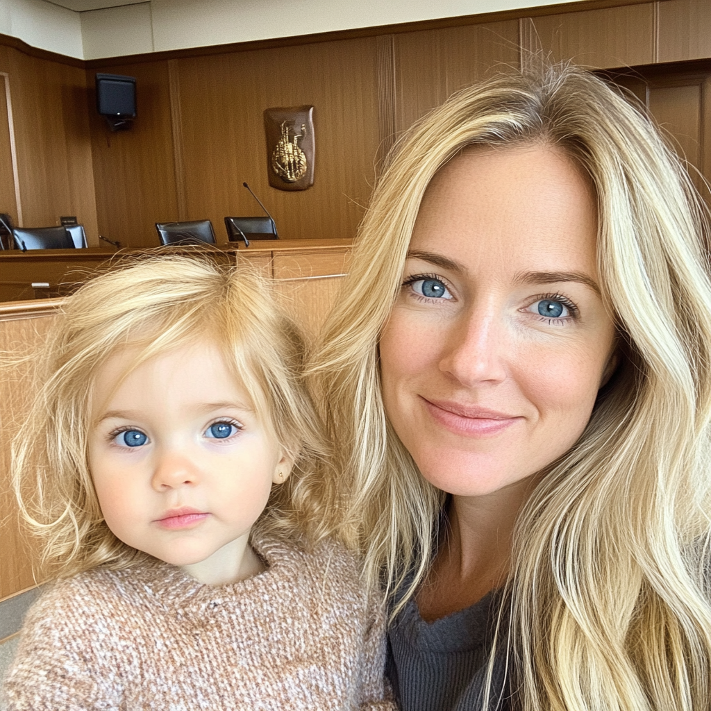 A mother and daughter duo in a court room | Source: no source
