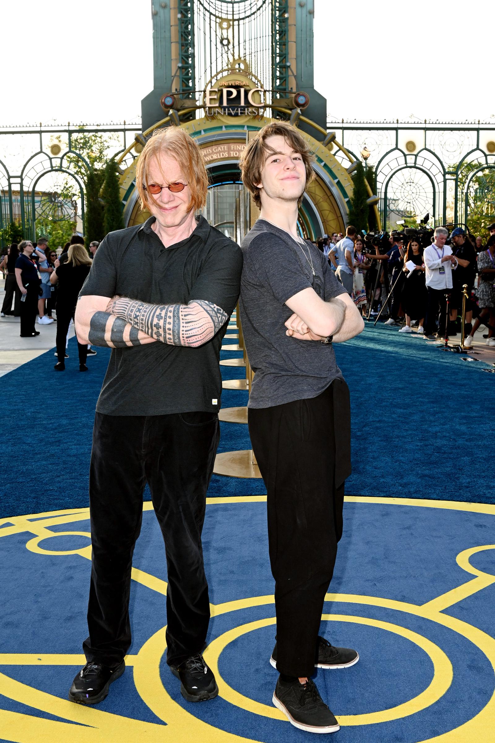 Danny and Oliver Elfman at Universal Epic Universe on May 21, 2025 | Source: Getty Images