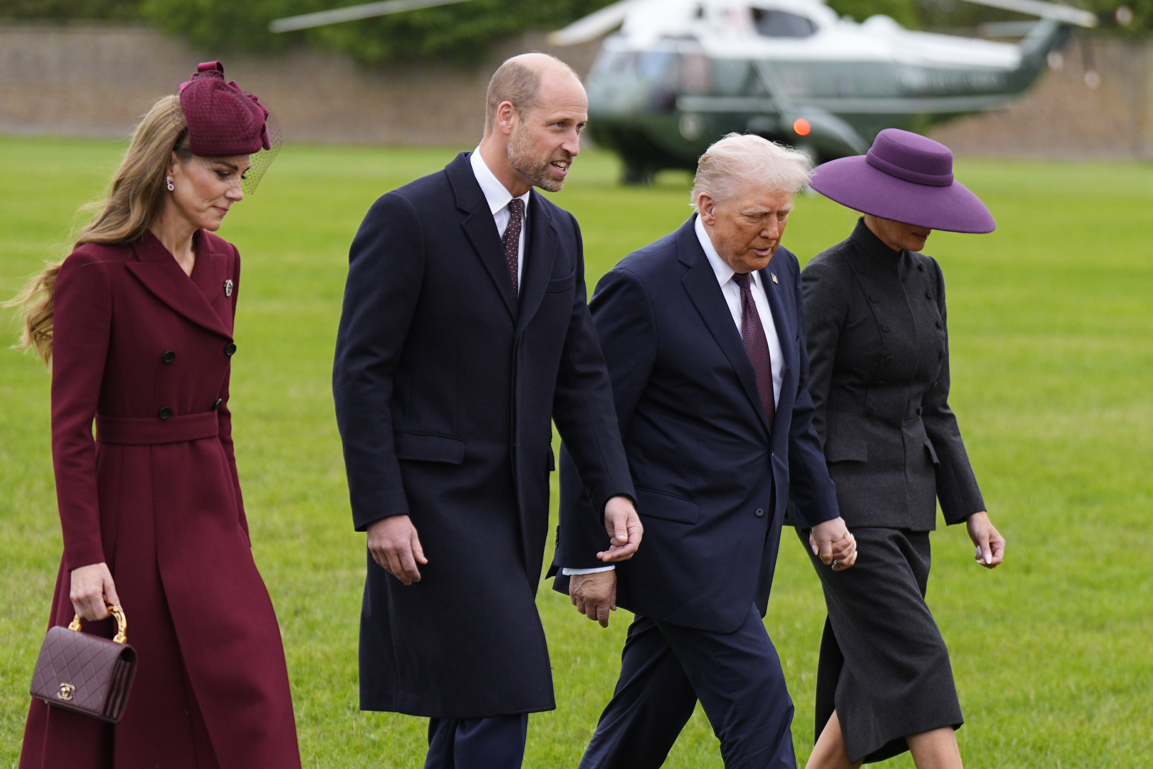 Catherine, Princess of Wales and William, Prince of Wales receive US President Donald Trump and First Lady Melania Trump at Windsor Castle on September 17, 2025, in Windsor, England | Source: Getty Images