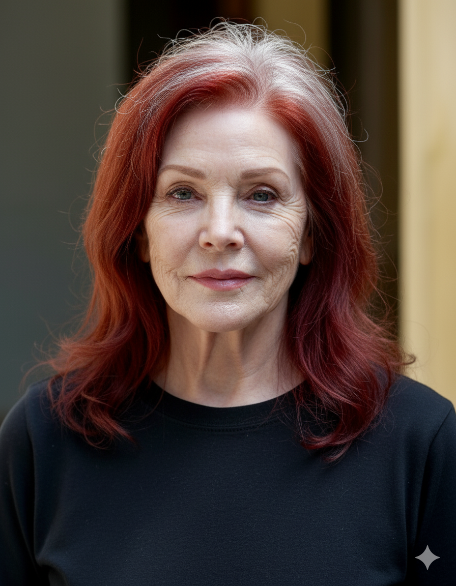 What Priscilla Presley would've looked like without her botched surgery at roughly the same event as above | Source: Gemini