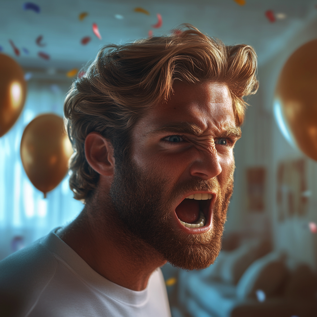 A furious man yelling | Source: No source