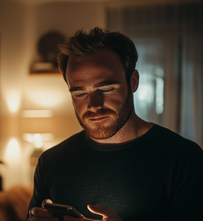 A man using his phone | Source: no source