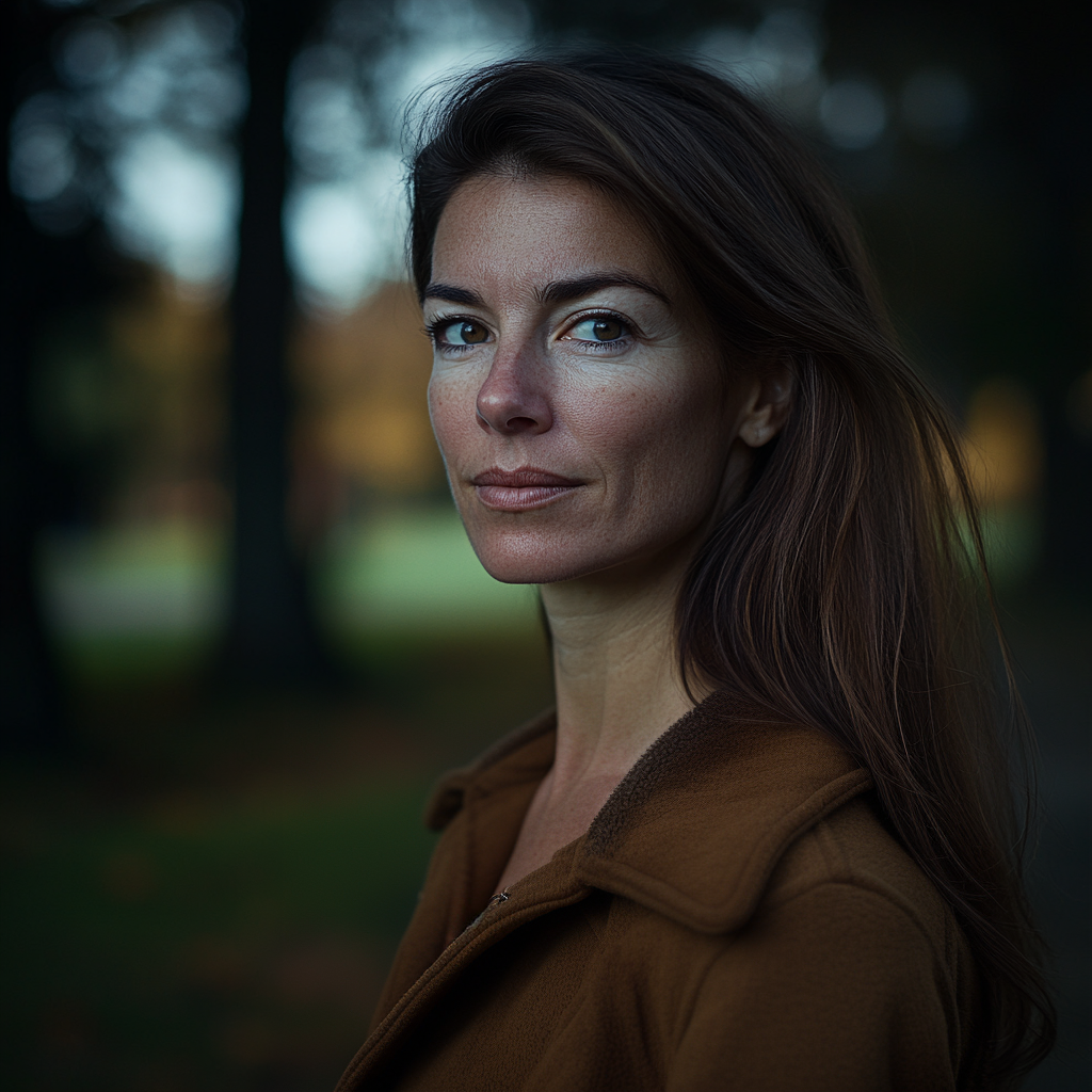 A woman standing in a park | Source: no source