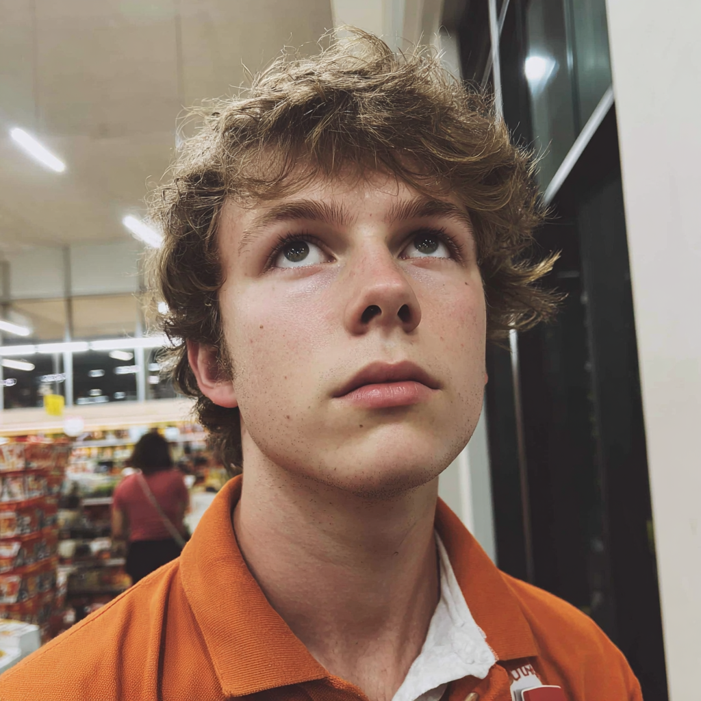 A young man wearing an orange polo | Source: no source