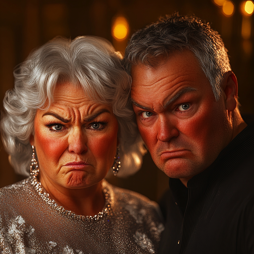 An annoyed older couple | Source: no source