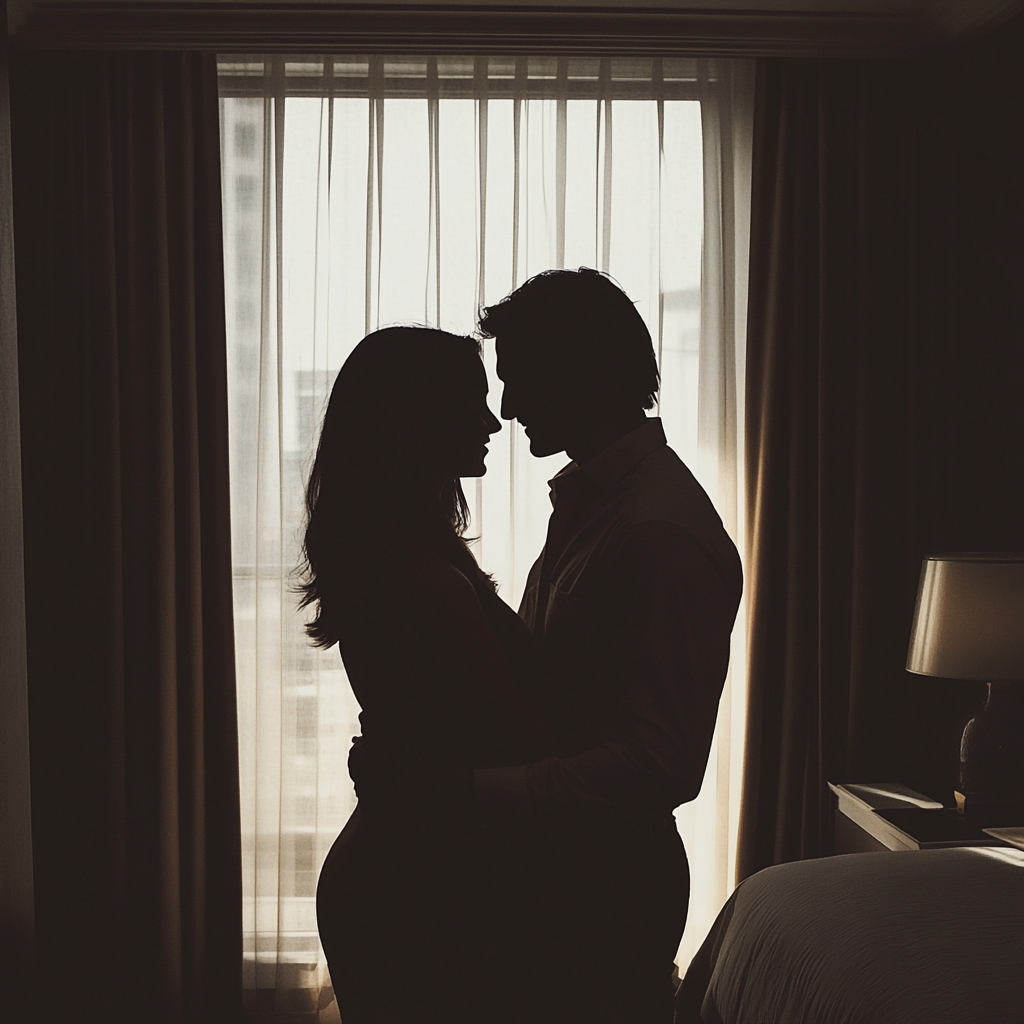 A silhouette of a couple | Source: No source
